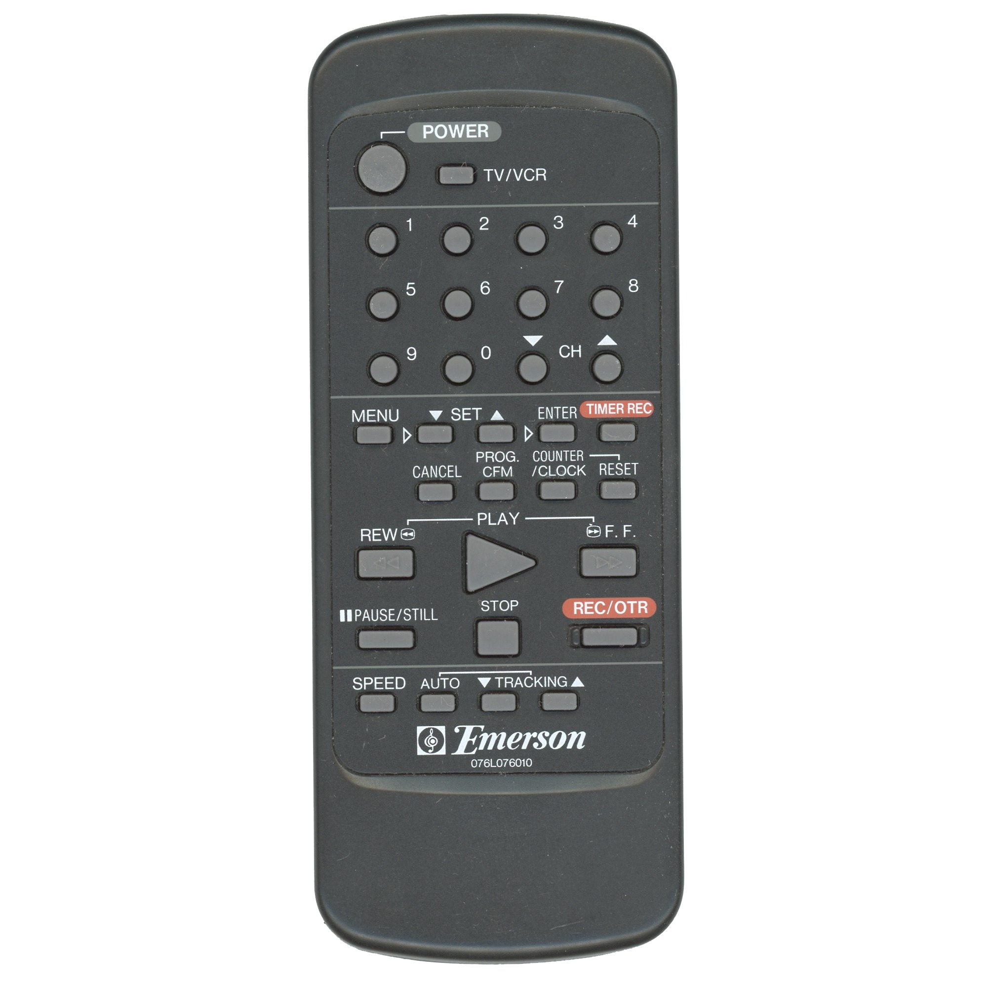 Emerson 076L076010 VCR Remote Control