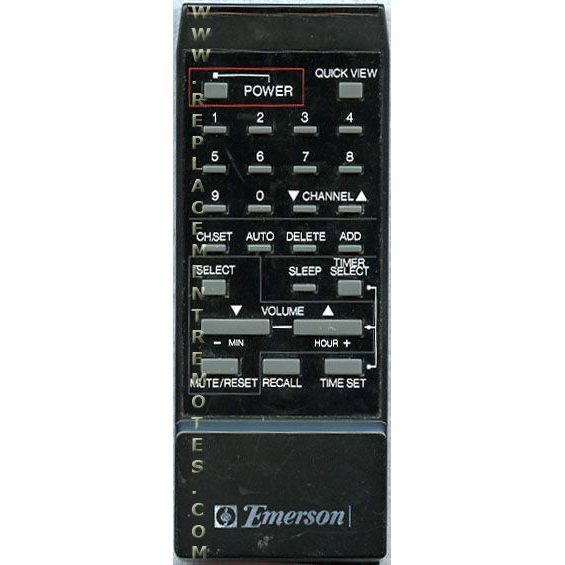 Emerson 076M01205E TV Remote Control