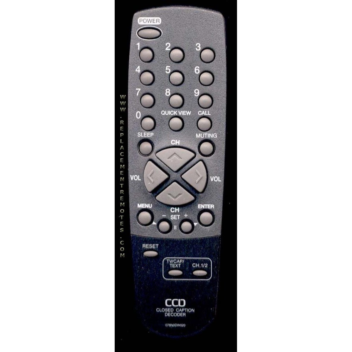 Emerson 076N0DW020 TV Remote Control