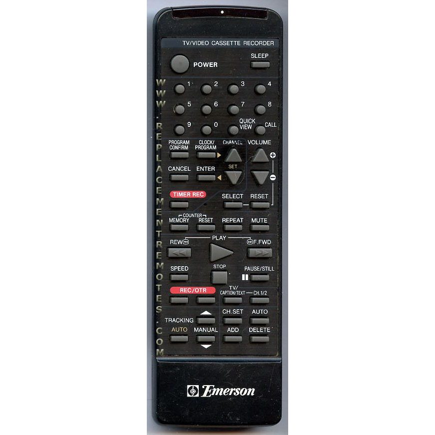 Emerson 076R062010 TV/VCR Remote Control