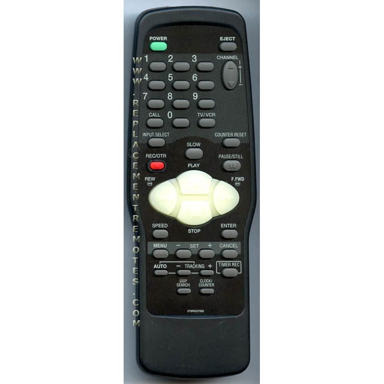 Emerson 076R0CF050 VCR Remote Control