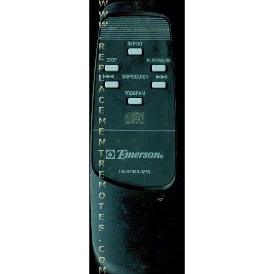 Emerson 125970500259 CD Remote Control