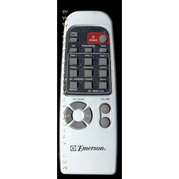 Emerson 12598290019 Audio Remote Control