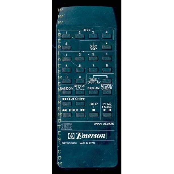 Emerson AD2575 CD Remote Control