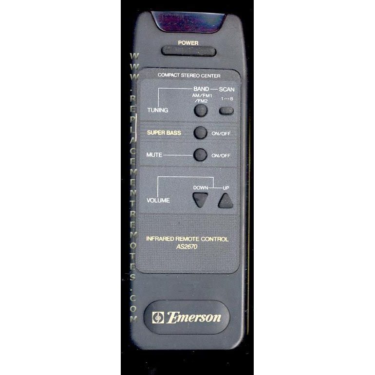 Emerson AS2670 Audio Remote Control