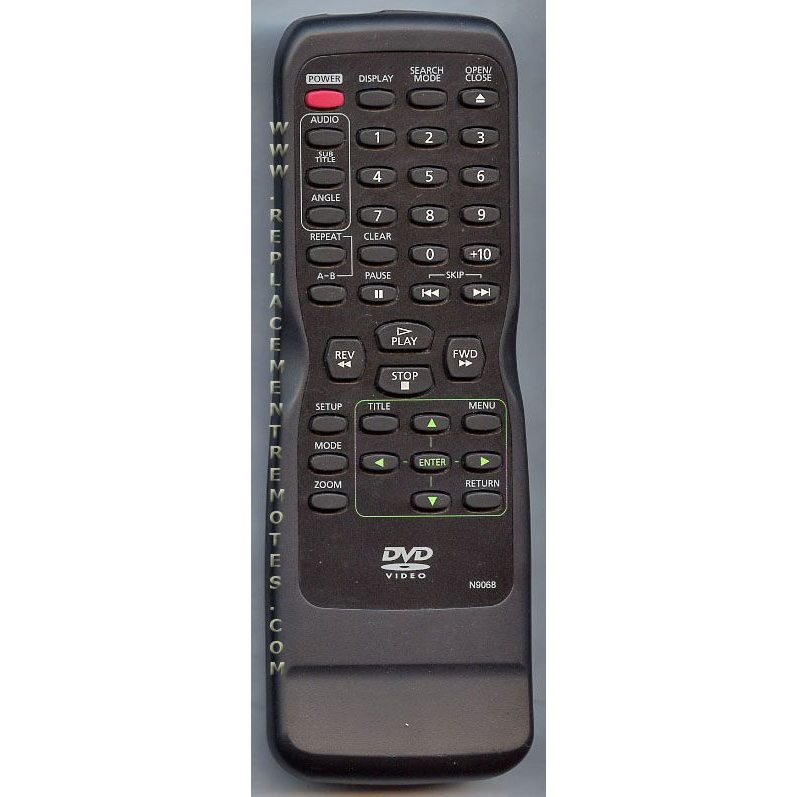 Emerson N9068UD DVD Remote Control