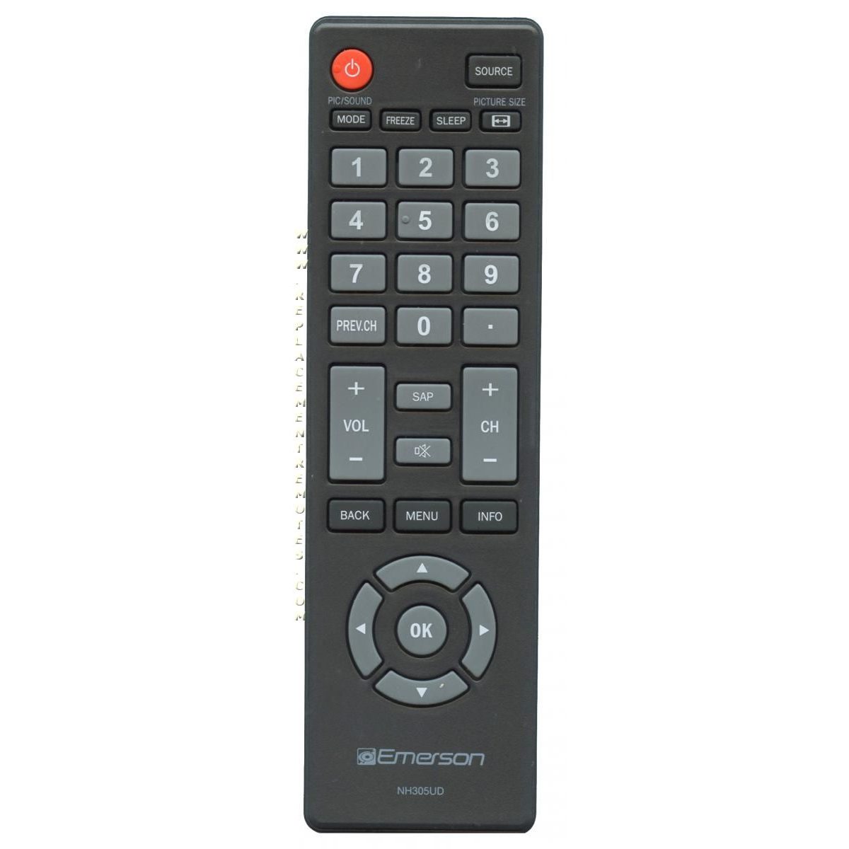 Emerson NH305UD TV Remote Control