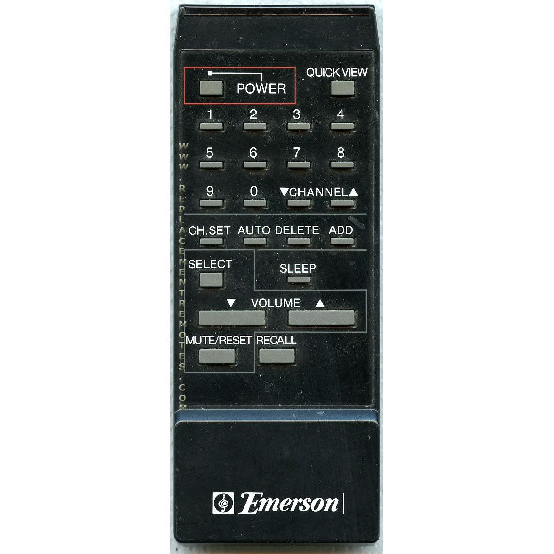 Emerson TC1365B TV Remote Control