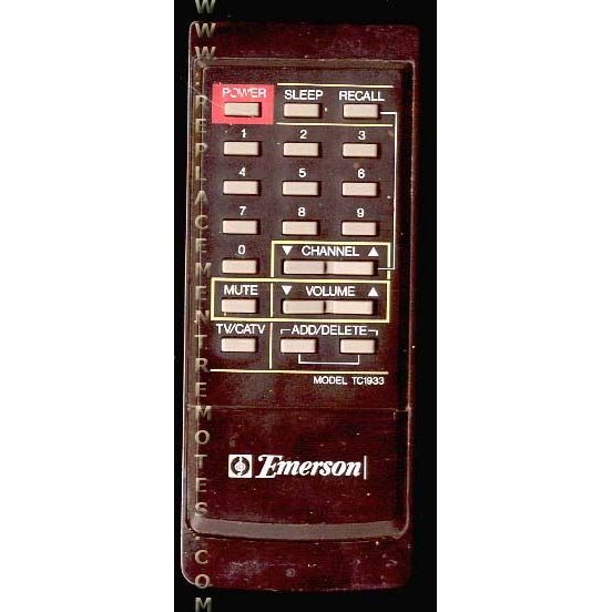 Emerson TC1933 TV Remote Control