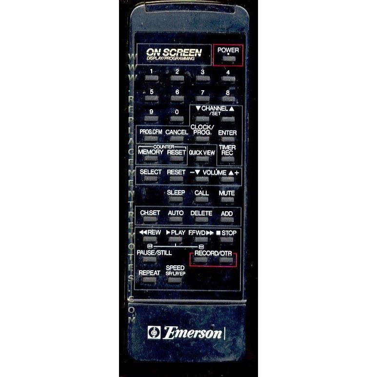 Emerson VT1320 TV/VCR Remote Control