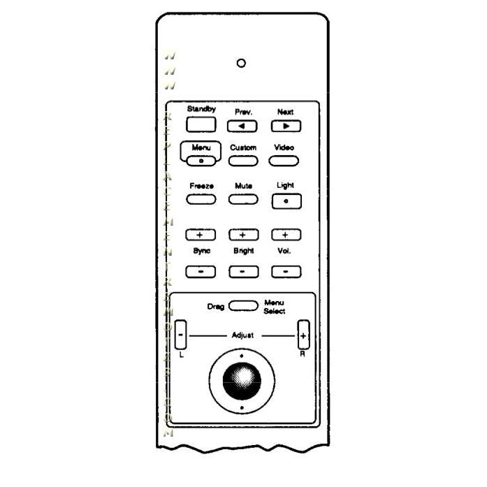 Epson 1024768 Projector Remote Control