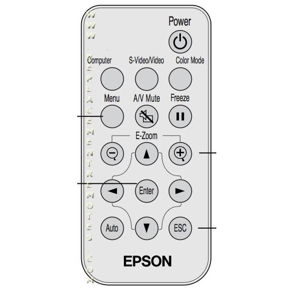 Epson 1178031 Projector Remote Control