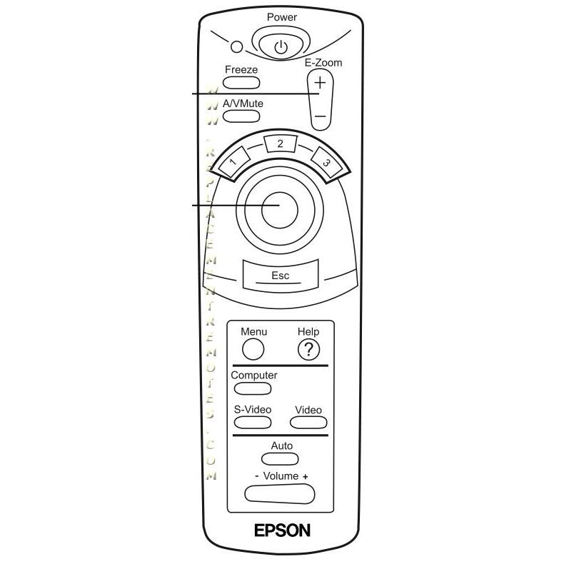 Epson 1231017 Projector Remote Control