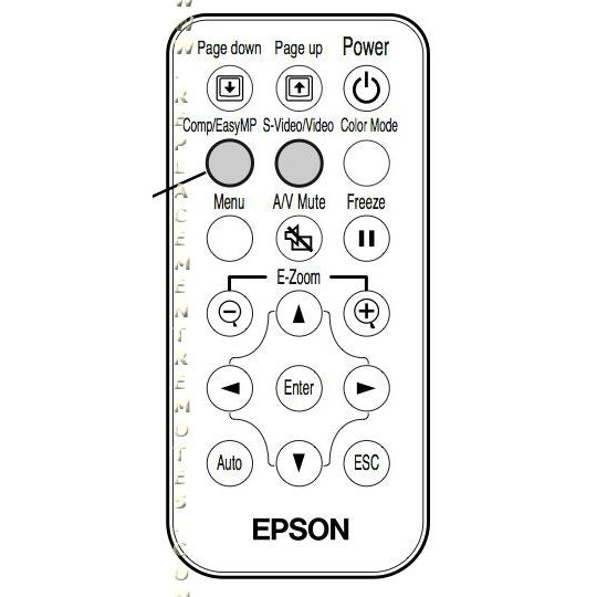 Epson 1232857 Projector Remote Control