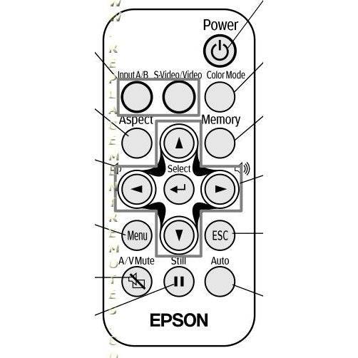 Epson 1266449 Projector Remote Control