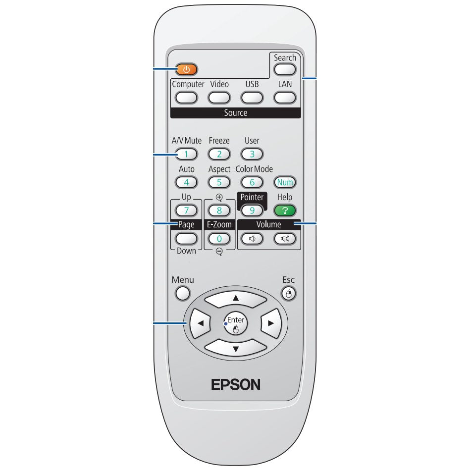 Epson 1506727 Projector Remote Control