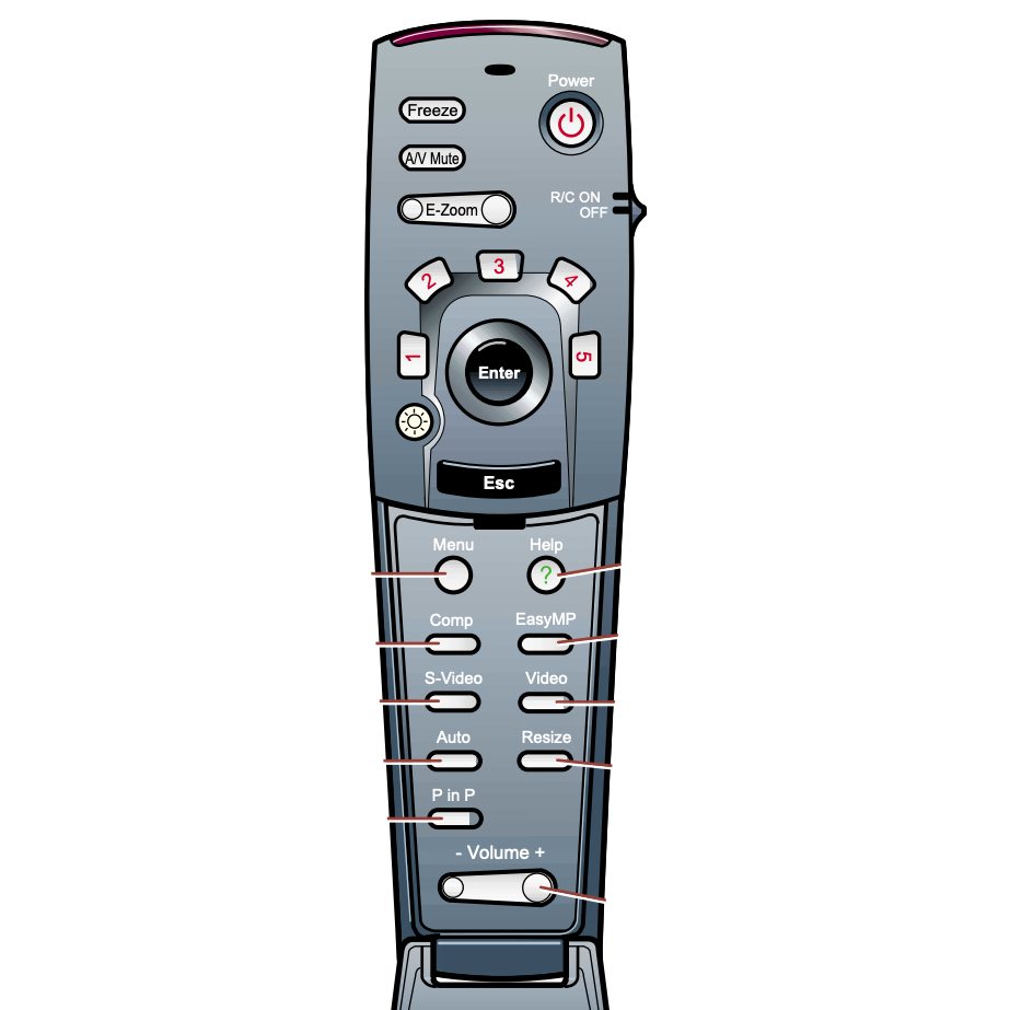 Epson 6004615 Projector Remote Control