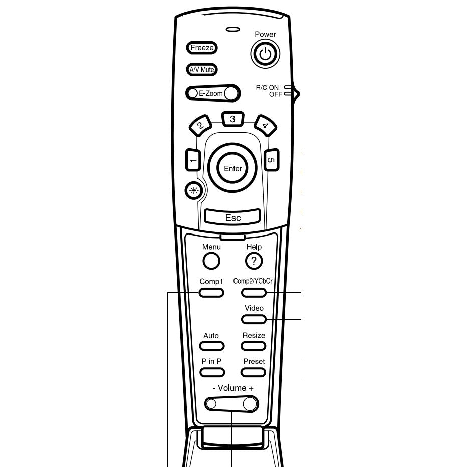 Epson 6004935 Projector Remote Control