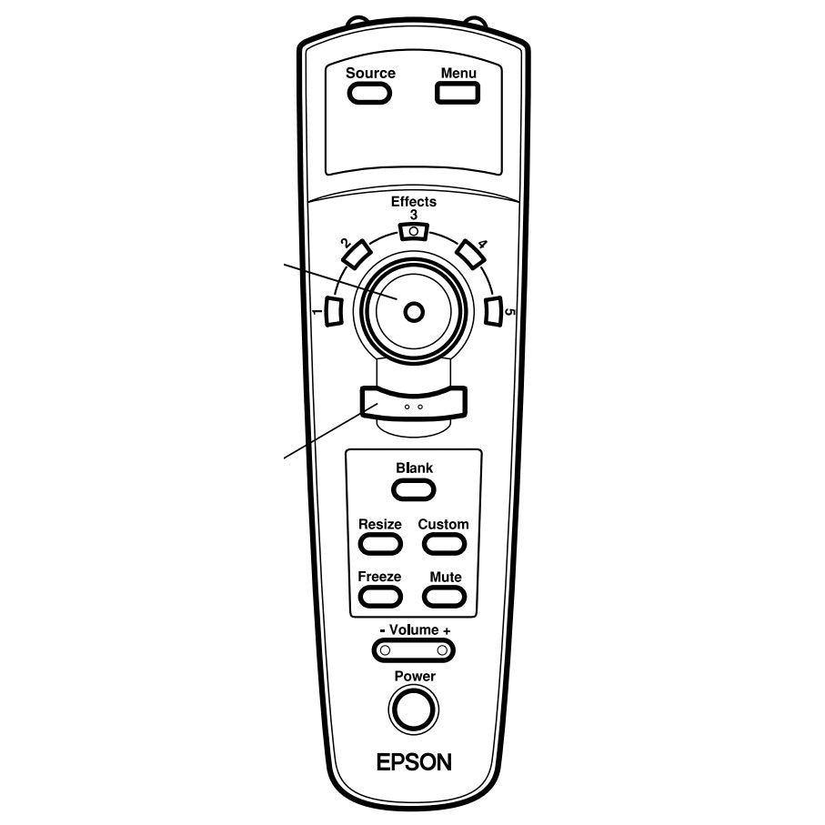 Epson 7544009 Projector Remote Control