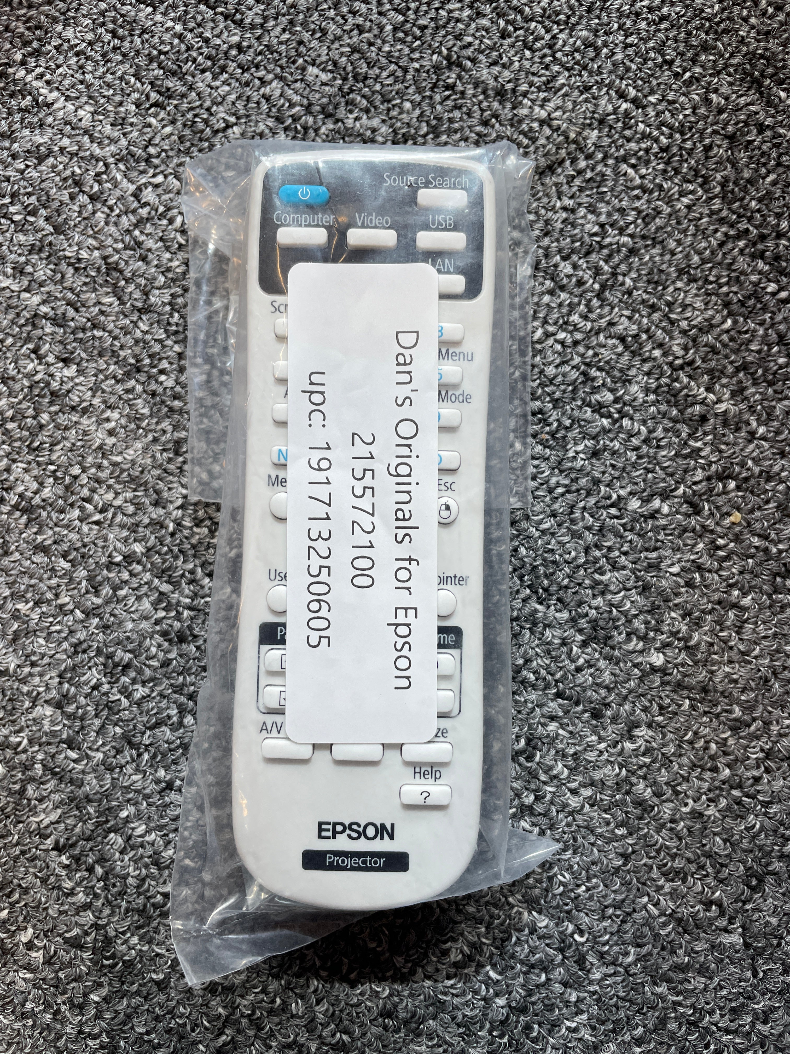 Epson 215572100 Projector Remote Control