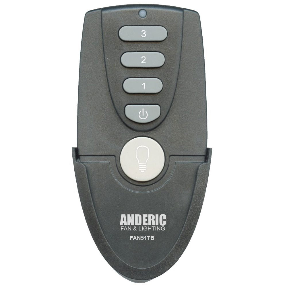 Anderic FAN51T Black for Harbor Breeze Ceiling Fan Remote Control