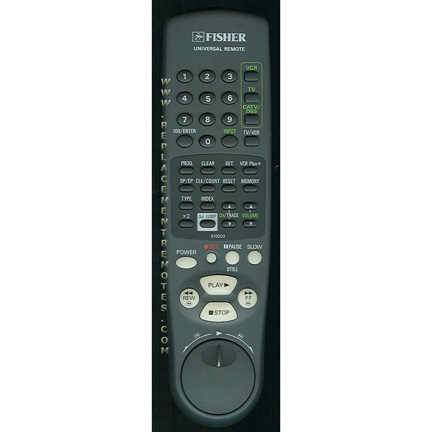 Fisher FVHT657 TV Remote Control