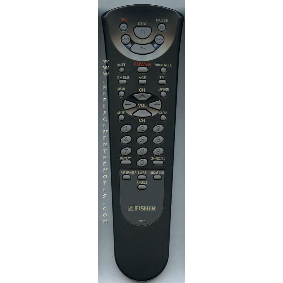 Fisher FXGC VCR Remote Control