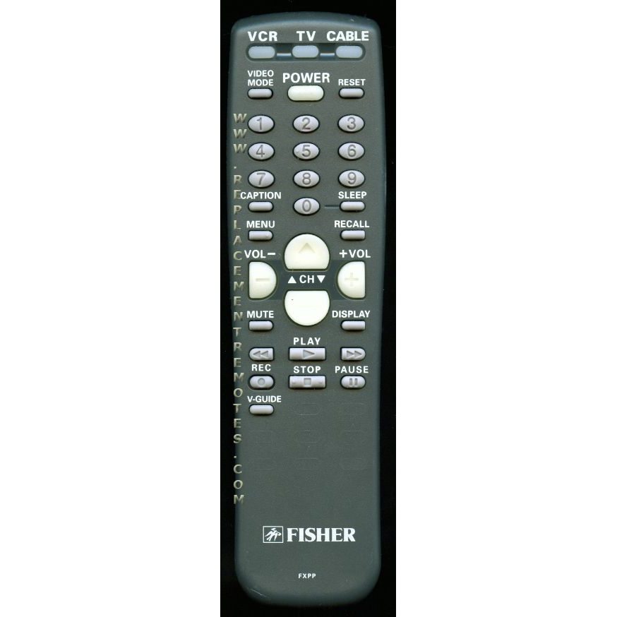 Fisher FXPP TV Remote Control