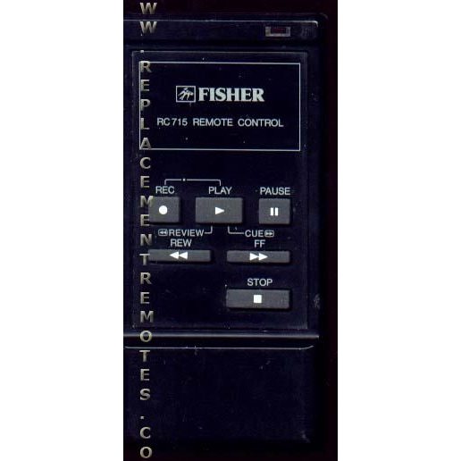 Fisher RC715 VCR Remote Control