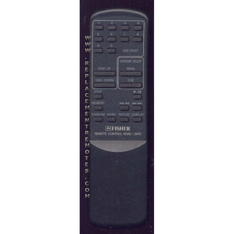 Fisher RDAC2415 Audio Remote Control