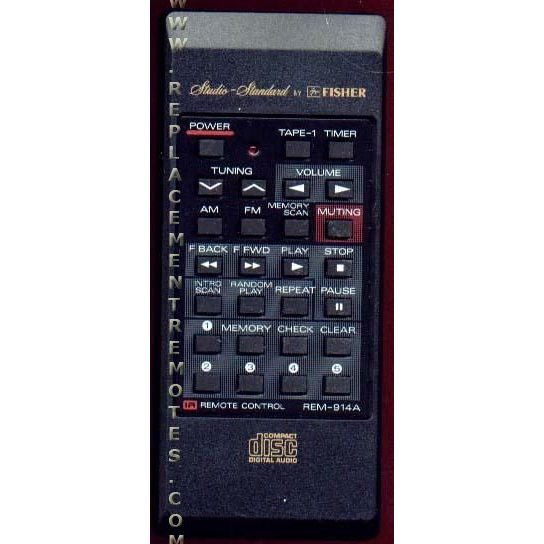 Fisher REM914A CD Remote Control