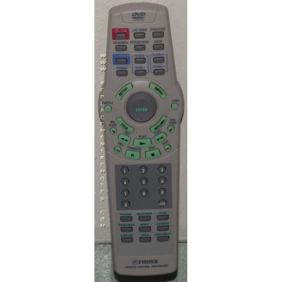 Fisher REM9201MT DVD Remote Control