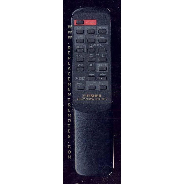 Fisher REM9415 TV/VCR Remote Control