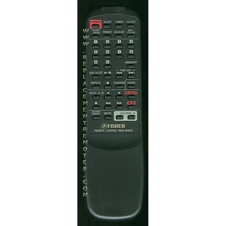 Fisher REMM400VD Audio Remote Control