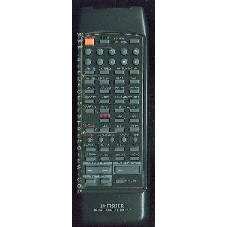 Fisher RRS737 TV Remote Control