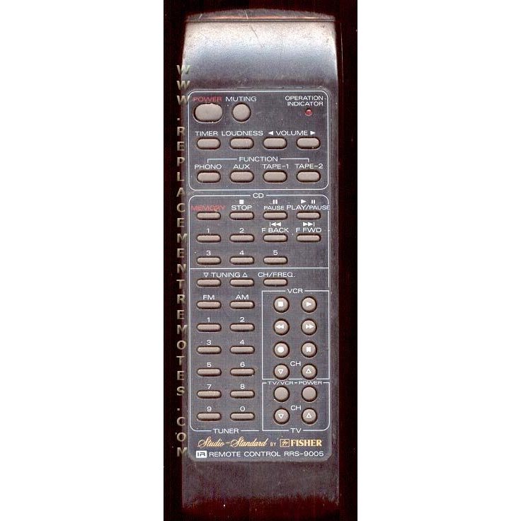 Fisher RRS9005 Audio Remote Control