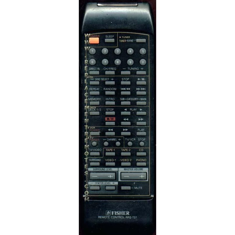 Fisher RS727 Audio Remote Control