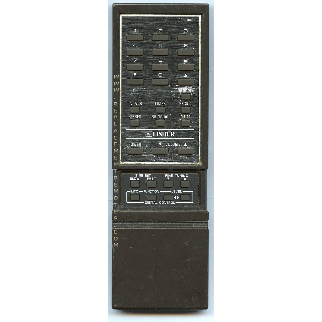 Fisher RTV880 TV Remote Control