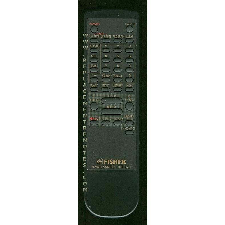 Fisher RVR2504 VCR Remote Control