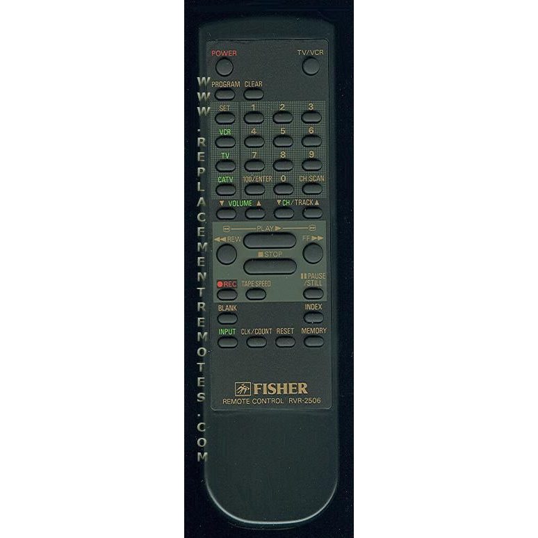 Fisher RVR2506 VCR Remote Control