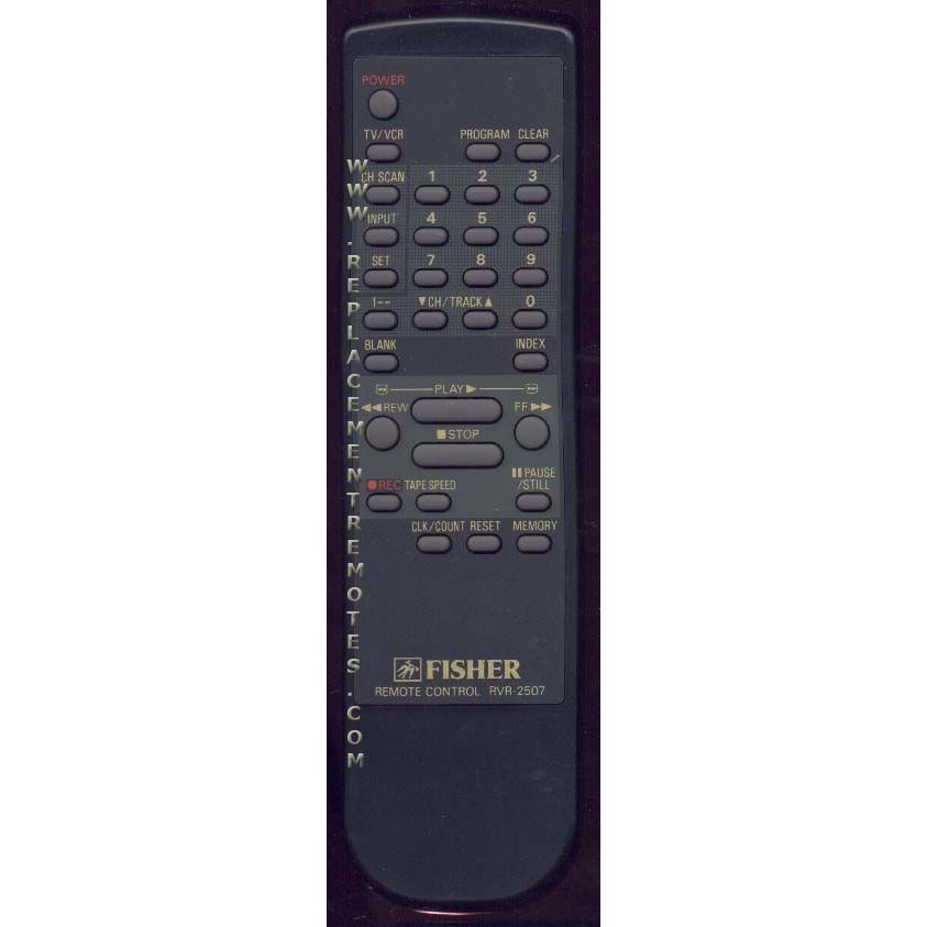 Fisher RVR2507 VCR Remote Control