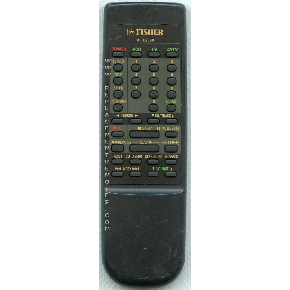 Fisher RVR2509 VCR Remote Control