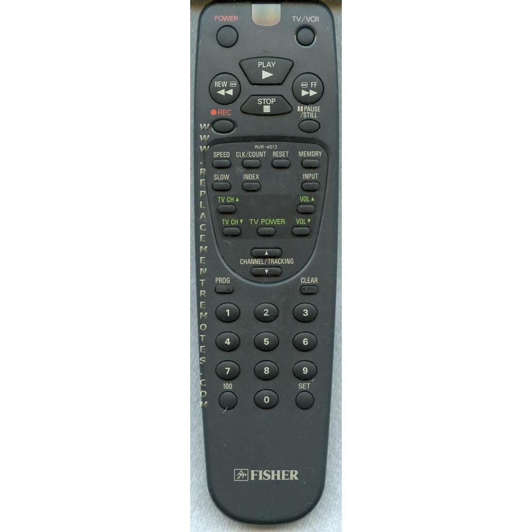 Fisher RVR4513 VCR Remote Control