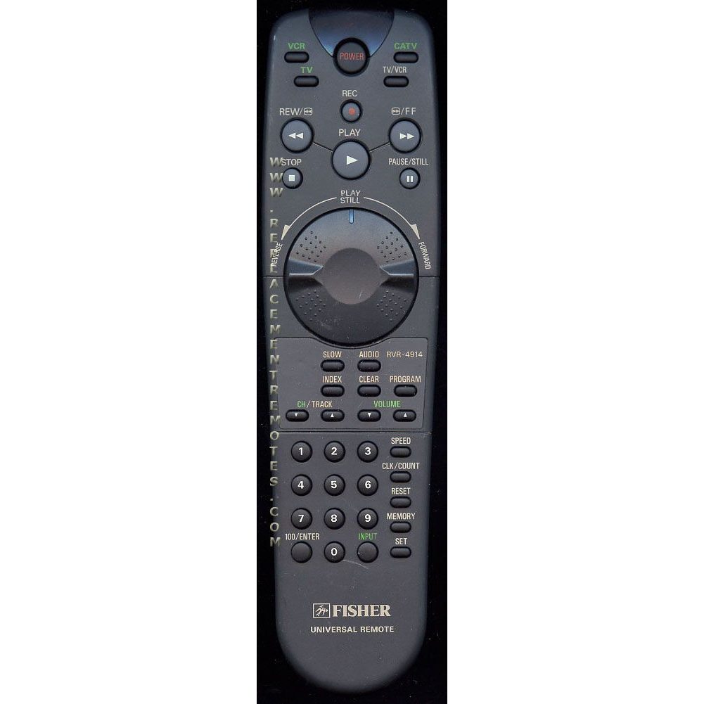 Fisher RVR4914 VCR Remote Control