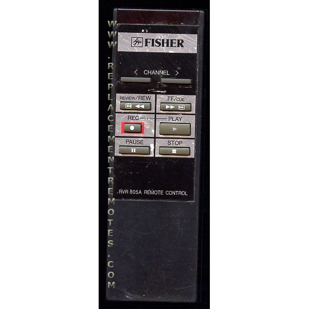 Fisher RVR805A VCR Remote Control