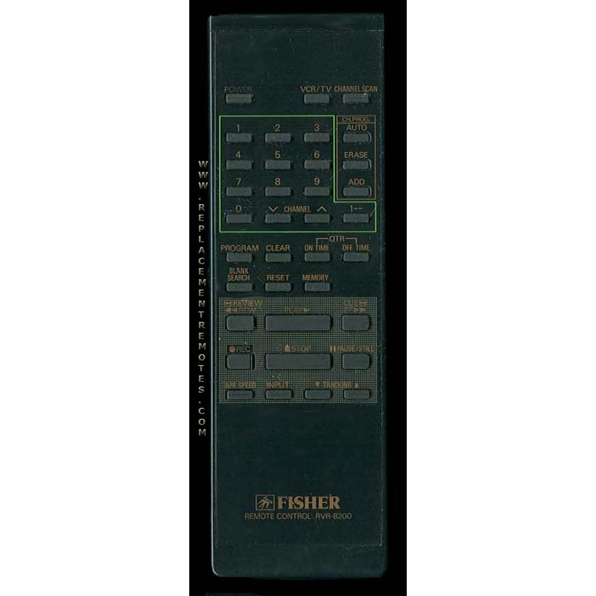 Fisher RVR8200 Audio Remote Control