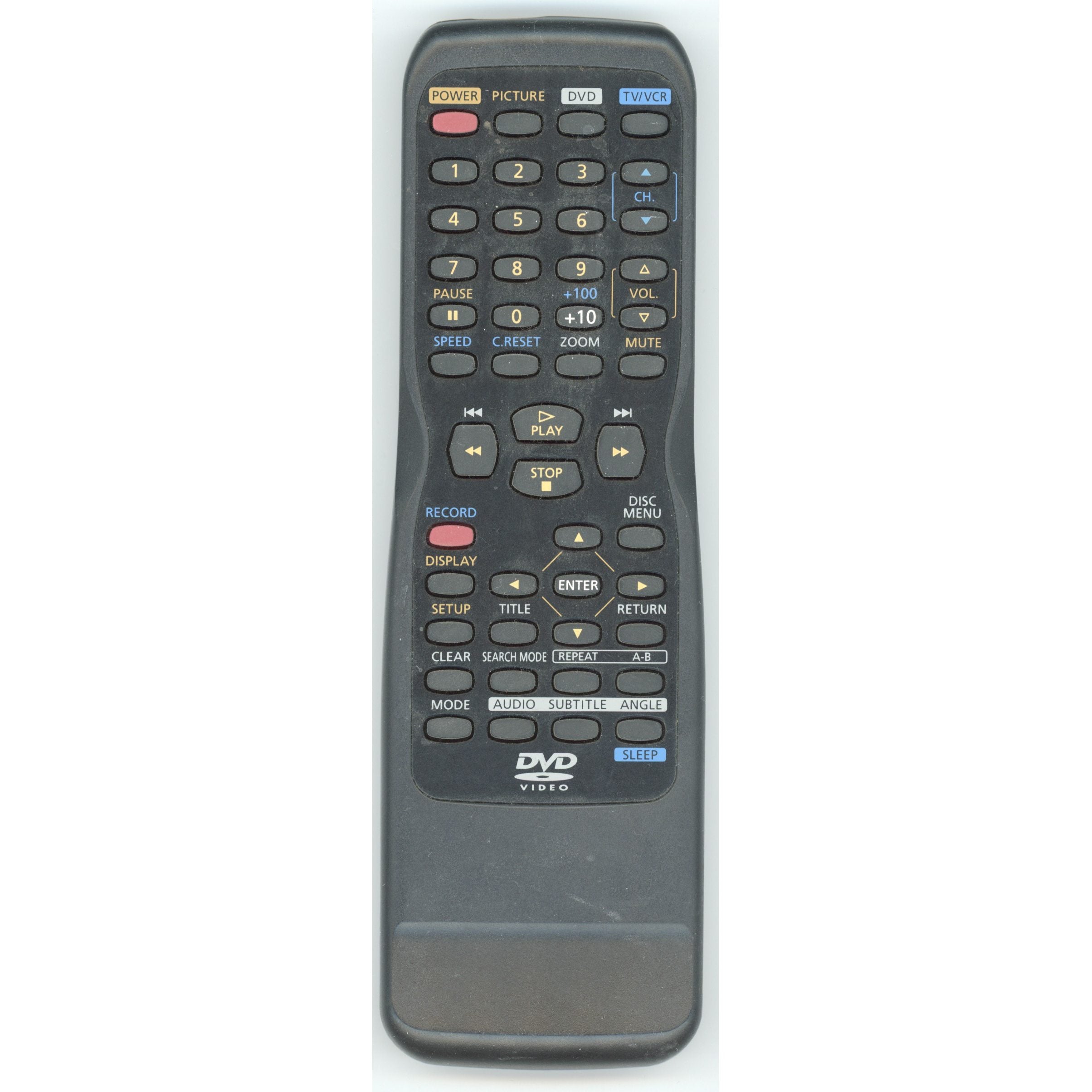 Funai N0288UD SYLVANIA TV/VCR/DVD Remote Control