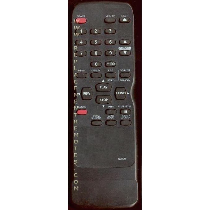 Funai N9279UD VCR Remote Control