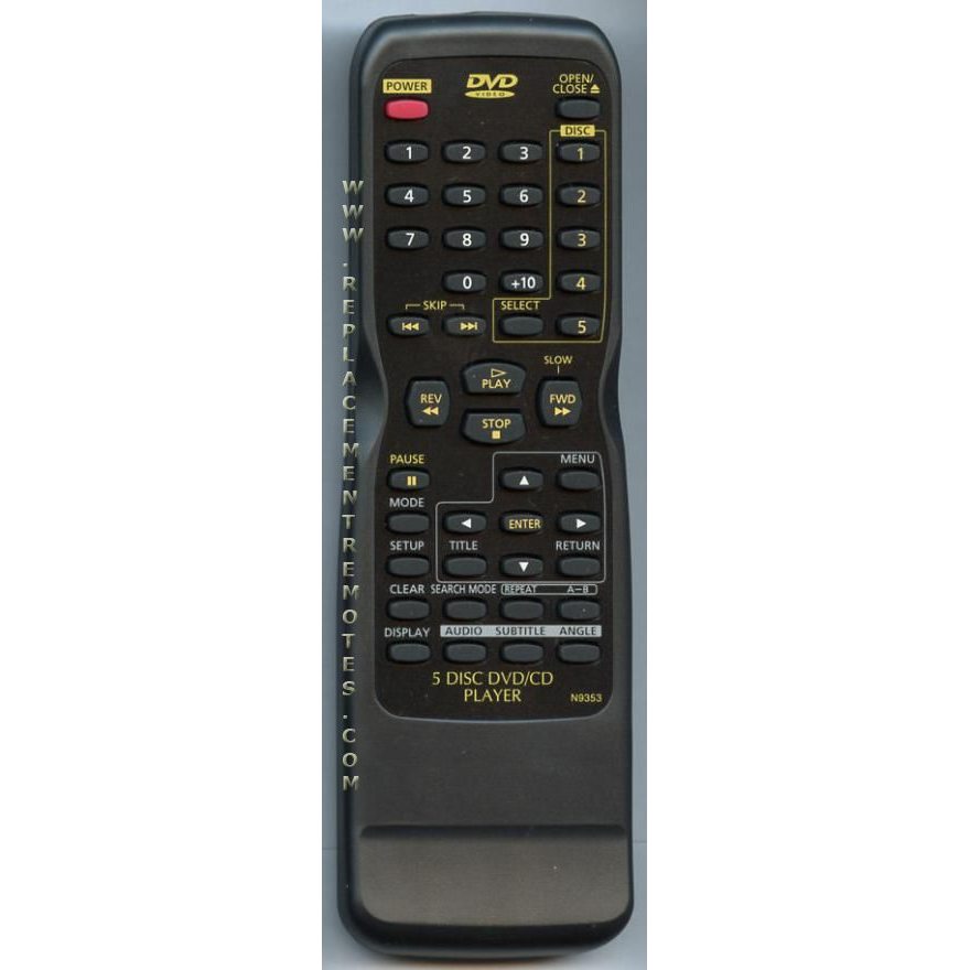 Funai N9353UD DVD Remote Control