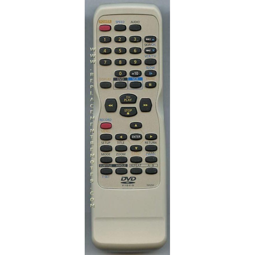 Funai NA259UD DVD/VCR Remote Control